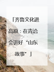 齐鲁文化进高原：在青洽会讲好“山东故事”