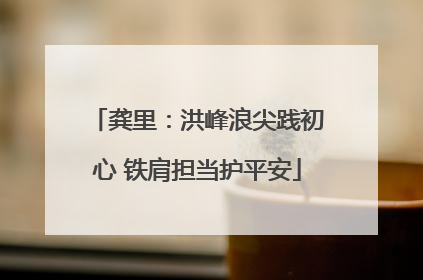龚里：洪峰浪尖践初心 铁肩担当护平安