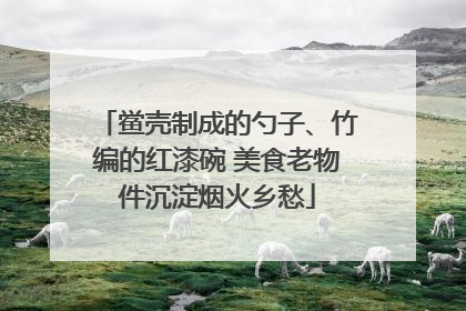 鲎壳制成的勺子、竹编的红漆碗 美食老物件沉淀烟火乡愁