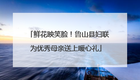鲜花映笑脸！鲁山县妇联为优秀母亲送上暖心礼
