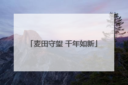 麦田守望 千年如新