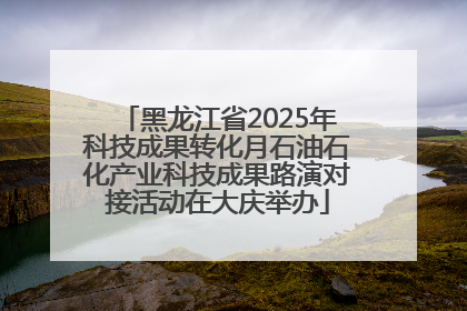 黑龙江省2025年科技成果转化月石油石化产业科技成果路演对接活动在大庆举办