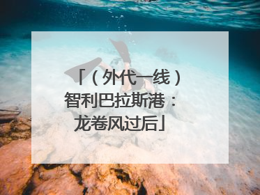 （外代一线）智利巴拉斯港：龙卷风过后