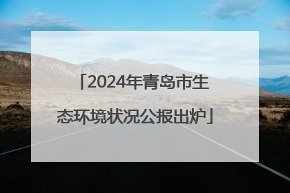 2024年青岛市生态环境状况公报出炉