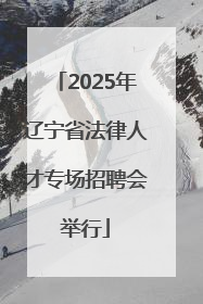 2025年辽宁省法律人才专场招聘会举行