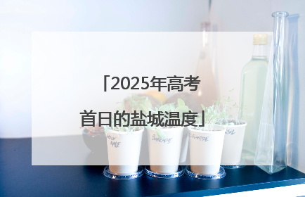 2025年高考首日的盐城温度