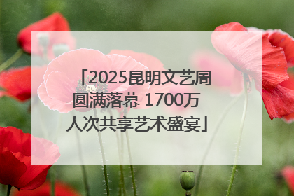 2025昆明文艺周圆满落幕 1700万人次共享艺术盛宴