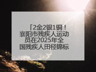 2金2银1铜！襄阳市残疾人运动员在2025年全国残疾人田径锦标赛获佳绩