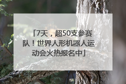 7天，超50支参赛队！世界人形机器人运动会火热报名中