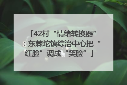 42村“情绪转换器”：东棘坨镇综治中心把“红脸”调成“笑脸”