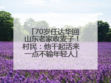 70岁任达华回山东老家收麦子！村民：他干起活来一点不输年轻人