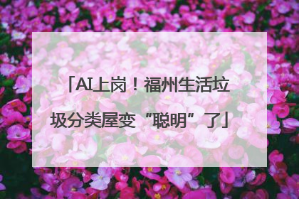 AI上岗！福州生活垃圾分类屋变“聪明”了