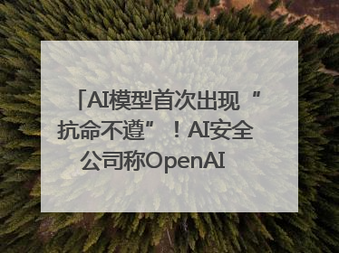 AI模型首次出现“抗命不遵”！AI安全公司称OpenAI o3模型出现异常